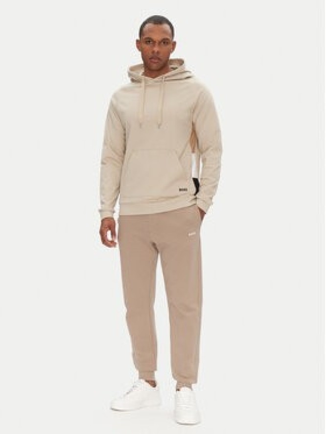 BOSS Bluza Iconic 50540741 Beżowy Regular Fit