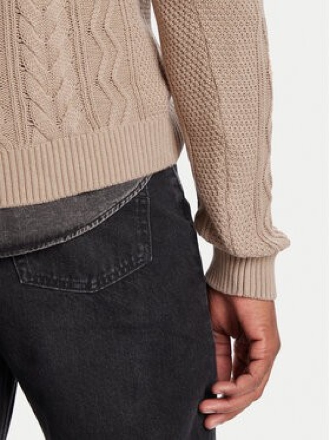 Tommy Jeans Sweter DM0DM22103 Brązowy Regular Fit