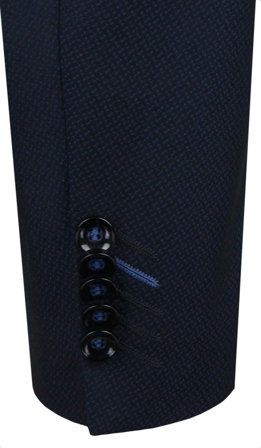 Granatowy Garnitur na Studniówkę lub Wesele - Taliowany - Casino