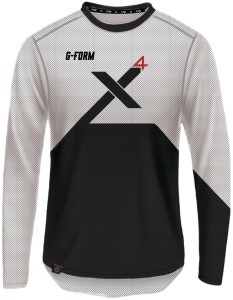 G-FORM Pro X4 koszulka długi rękaw M biały/czarny