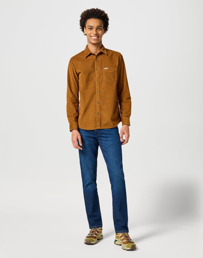 WRANGLER MĘSKIE SPODNIE JEANSOWE TEXAS SLIM MIDNIGHT HAZE 112356811 W12S008856