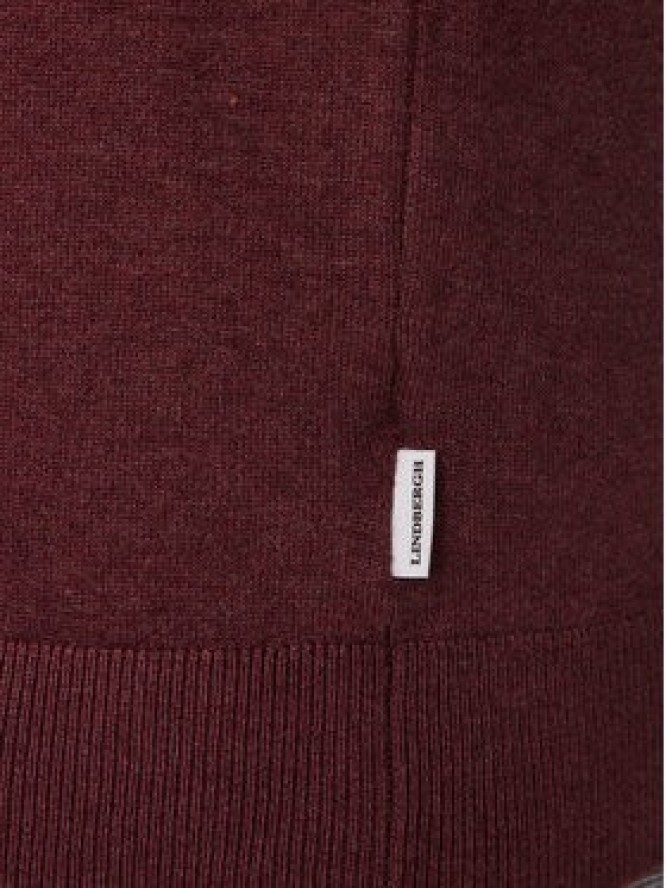 Lindbergh Sweter 30-80043 Bordowy Slim Fit