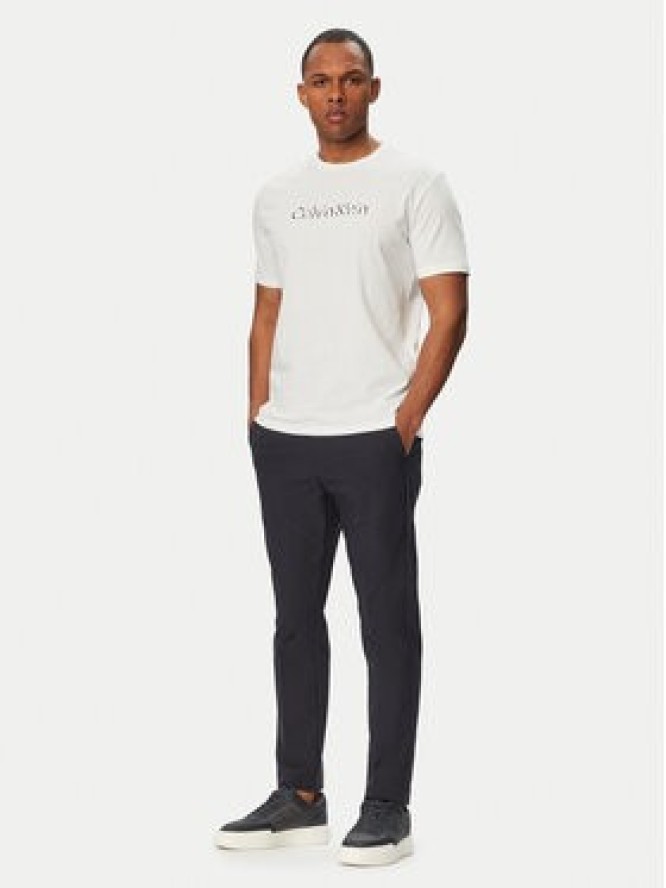 Calvin Klein T-Shirt SS 30s EU LV04LG809G Biały Slim Fit