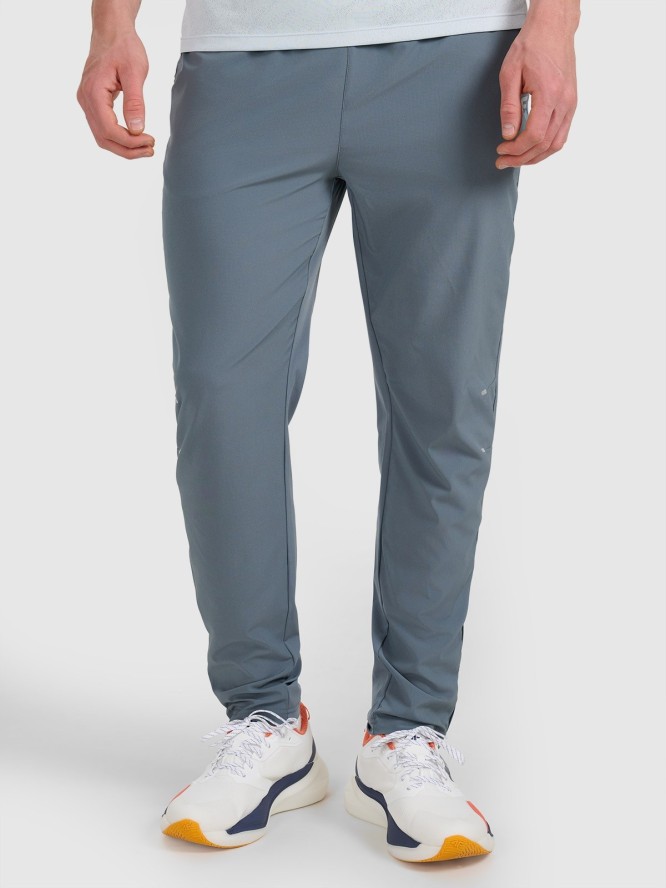 4F Spodnie do biegania szybkoschnące męskie - szare L