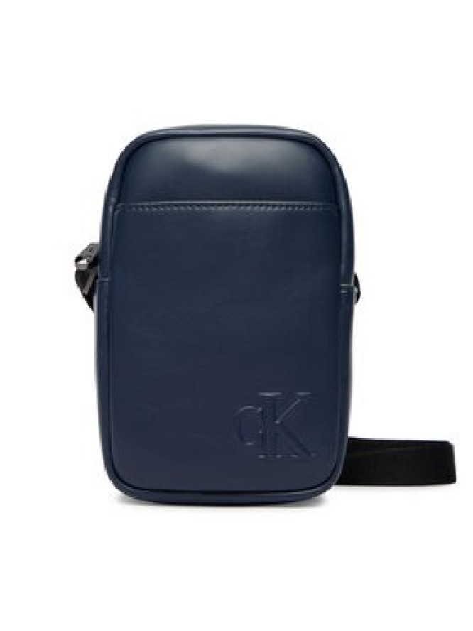 Calvin Klein Saszetka Bold Ck Slim Reporter LV04D3279G Granatowy