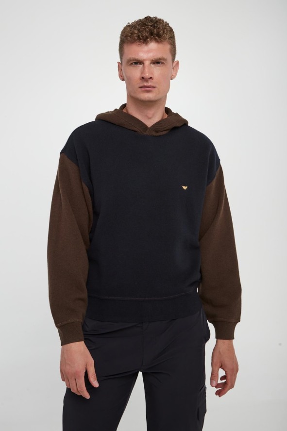 Sweter męski z wełny EMPORIO ARMANI