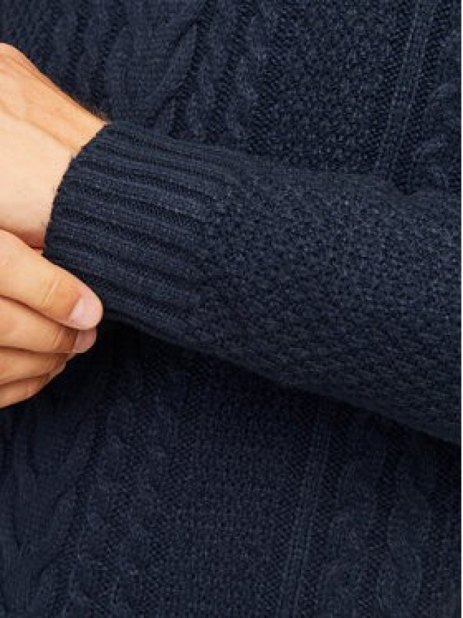 Jack & Jones Sweter Craig 12258480 Granatowy Regular Fit