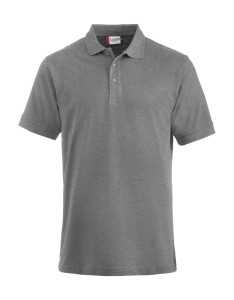 clique koszulka polo Lincoln z czesanego bawełny - szary melanż – grey melange