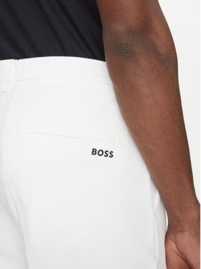 BOSS Szorty materiałowe S_Commuter_10.5 inch 50540337 Biały Slim Fit