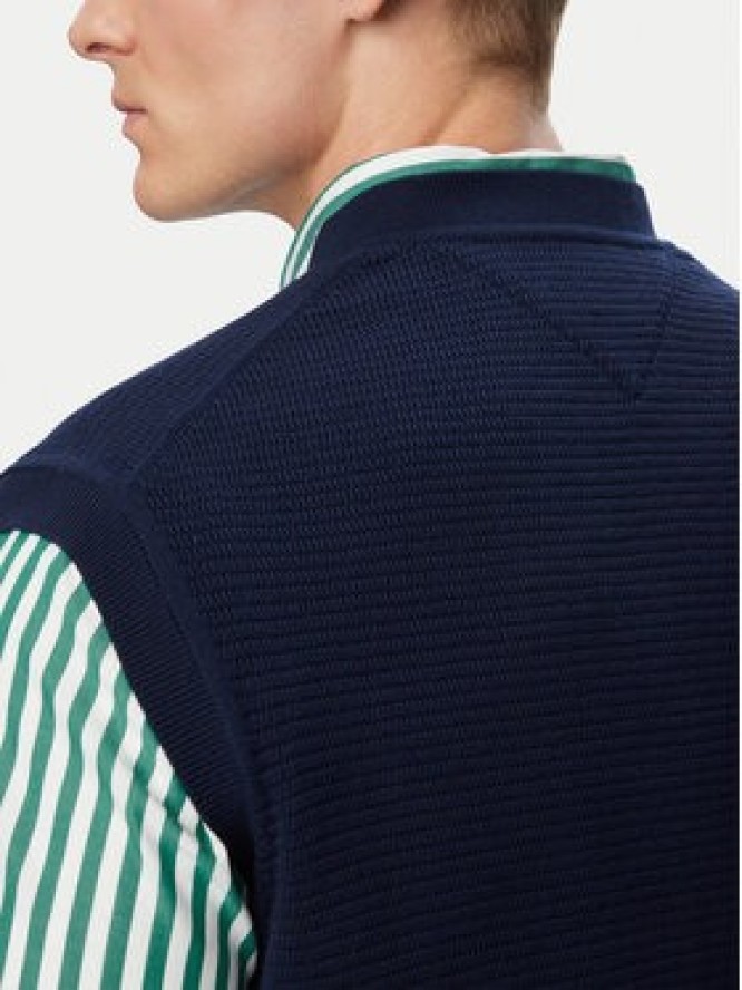 Tommy Hilfiger Sweter MW0MW43244 Granatowy Regular Fit