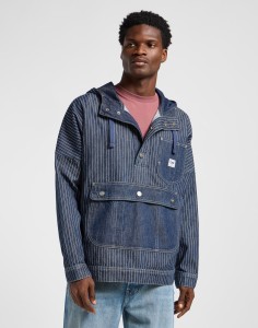 MESKA KURTKA JEANSOWA LEE DENIM ANORAK LAKE EDGE 112364127