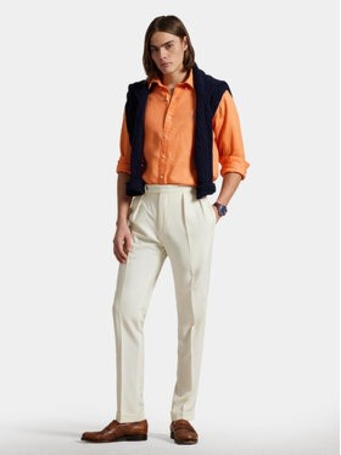 Polo Ralph Lauren Koszula 710968915009 Pomarańczowy Slim Fit