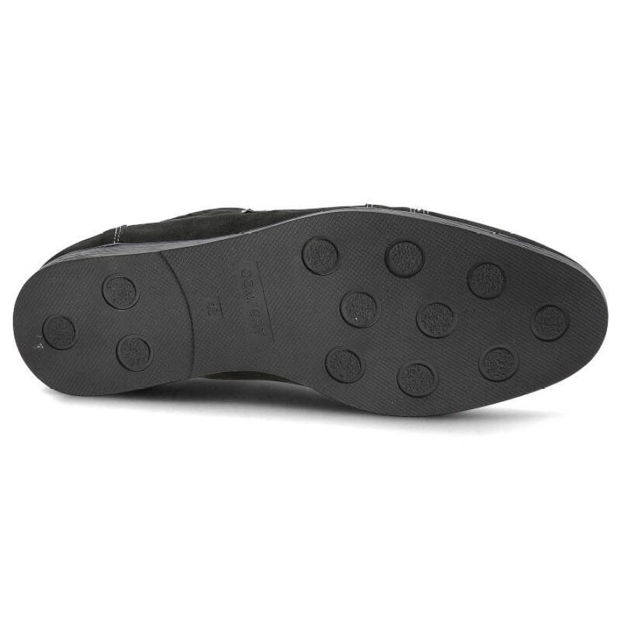 Czarne Półbuty Avanti Stylowe Obuwie Męskie