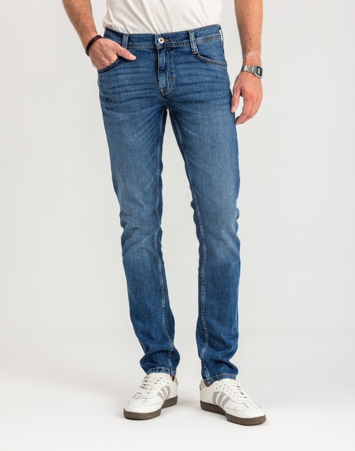 MUSTANG OREGON SLIM MĘSKIE SPODNIE JEANSOWE JEANSY DŻINSY DENIM BLUE 1015041 5000 702
