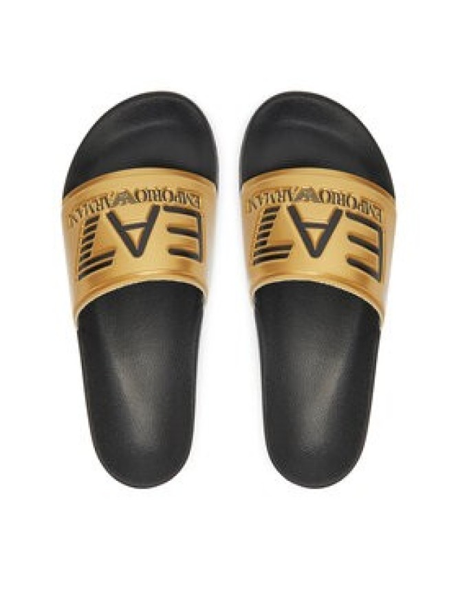 EA7 Emporio Armani Klapki 7X000108 AF15118 MZ097 Złoty
