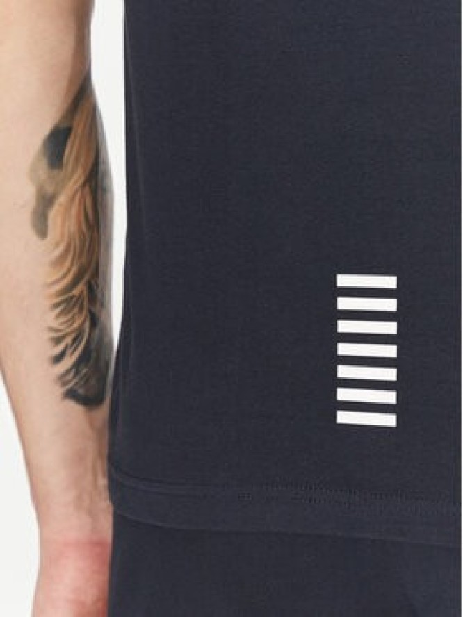 EA7 Emporio Armani T-Shirt 8NPT26 PJVQZ 1562 Granatowy Regular Fit