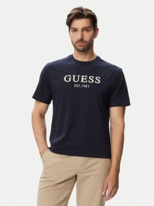 Guess T-Shirt M6YI41 K4227 Granatowy Regular Fit