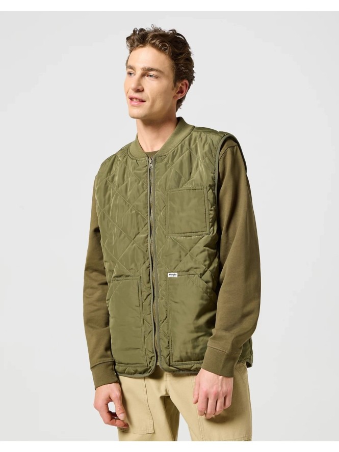 WRANGLER MĘSKA KAMIZELKA ELEVATED VEST IVY GREEN 112357210 W44E016396