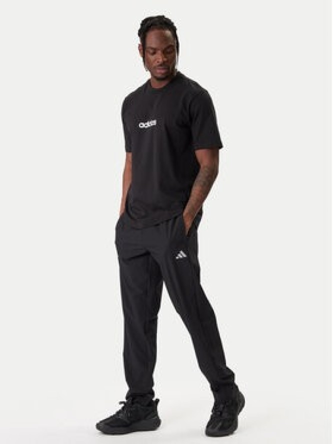 adidas T-Shirt Essentials Linear JE8993 Czarny Regular Fit