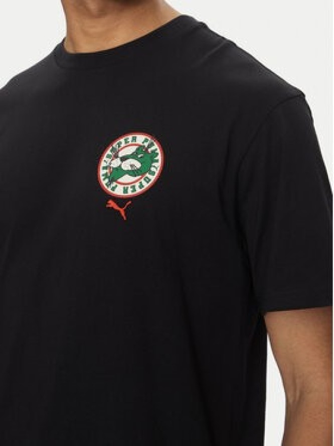 Puma T-Shirt Graphics Super 629639 Czarny Relaxed Fit