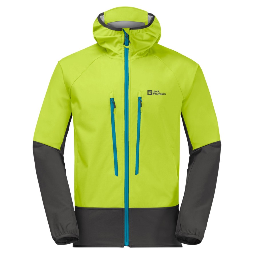 Kurtka turystyczna męska Jack Wolfskin Alpspitze Recco softshell