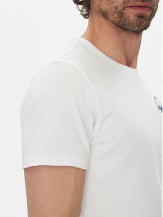 La Martina T-Shirt Vernie MAR009 JS206 Biały Regular Fit