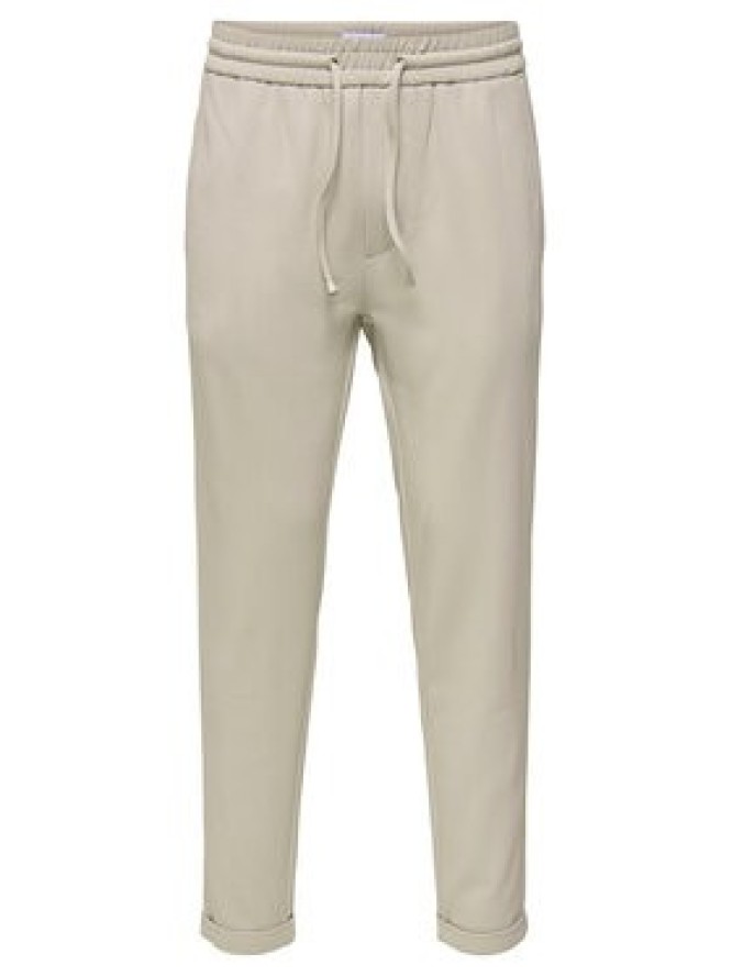 Only & Sons Spodnie materiałowe Linus 22029924 Beżowy Tapered Fit