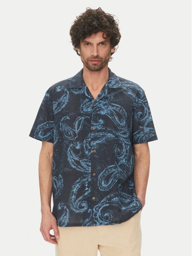 Liu Jo Koszula QA5103 T1999 M9542 Granatowy Regular Fit