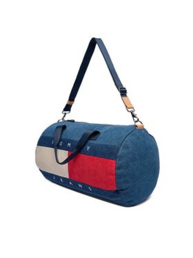 Tommy Jeans Torba Archive Denim Duffle AM0AM13813 Niebieski