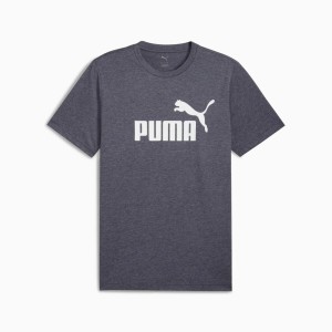 Koszulka męska Puma ESS NO.1 LOGO HEATHER granatowa, rozmiar XL