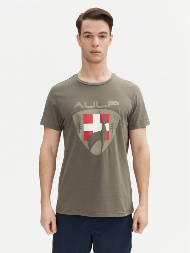 Aulp T-Shirt Roque Khaki Regular Fit