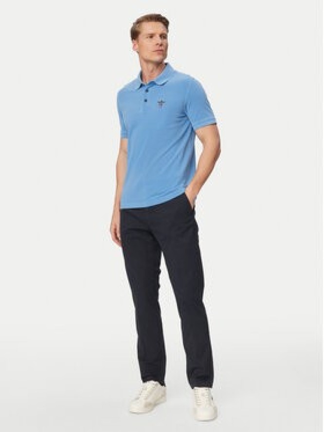 Aeronautica Militare Spodnie materiałowe 261PA1711UCT04292 Granatowy Regular Fit