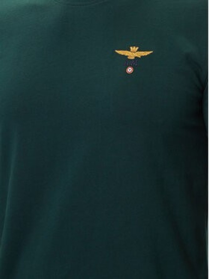 Aeronautica Militare T-Shirt 252TS1580UJ00372 Zielony Regular Fit