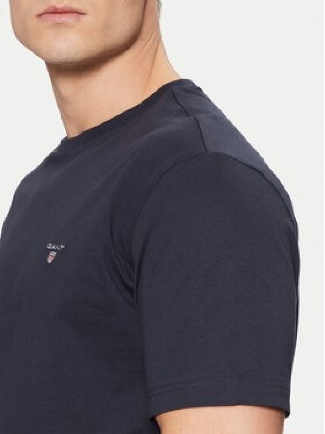Gant T-Shirt Original Shield 2003295 Granatowy Regular Fit