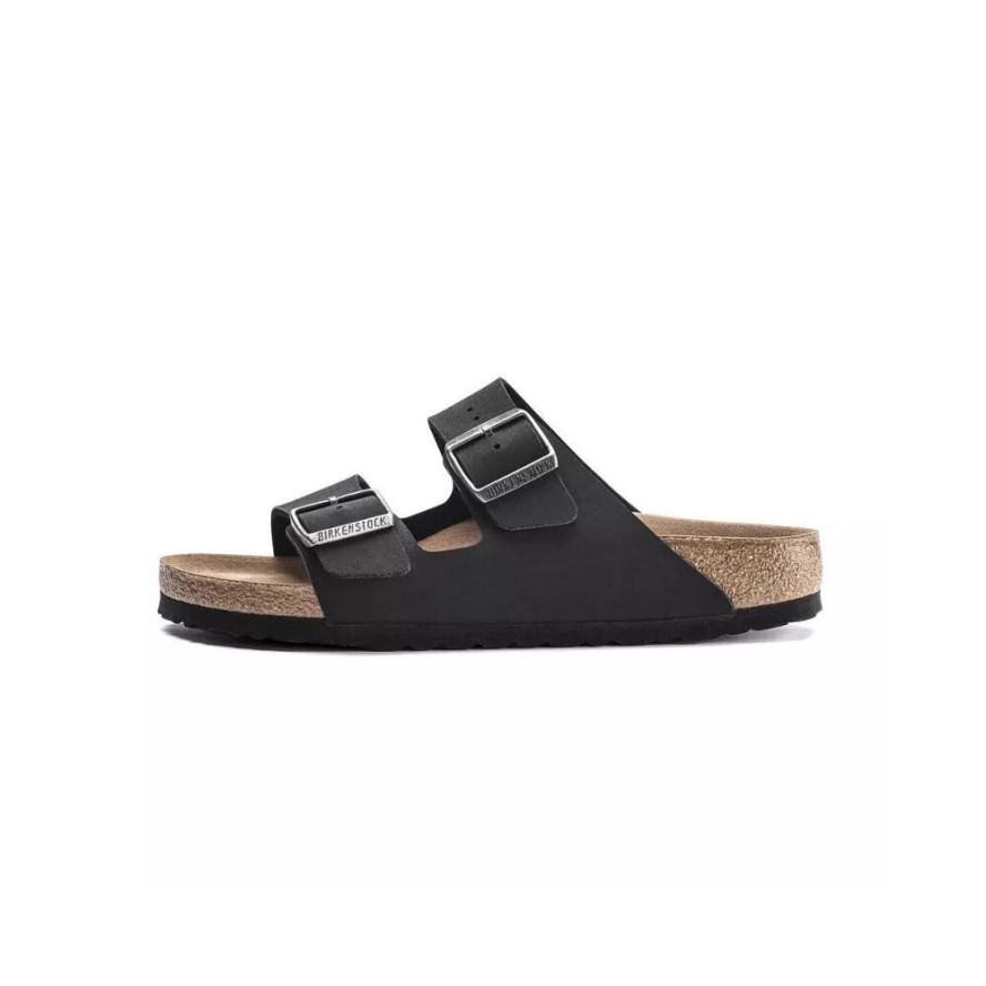 Unisex sandały Birkenstock Arizona Birko-Flor Vegan czarne regular 1019115