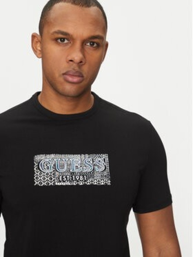 Guess T-Shirt M5GI19 J1314 Czarny Regular Fit
