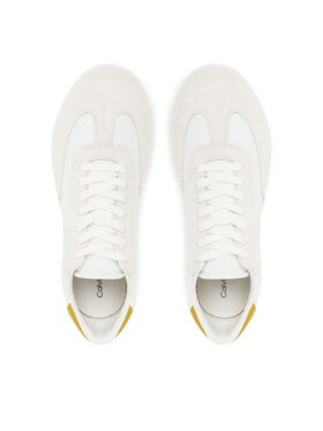 Calvin Klein Sneakersy Low Top Lace Up Cv Mix HM0HM01724 Biały