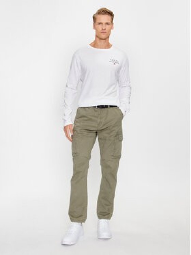 Tommy Hilfiger Longsleeve UM0UM02984 Biały Regular Fit