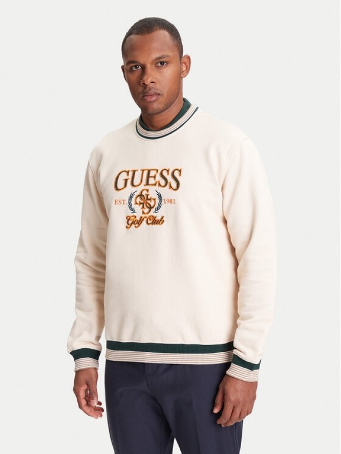 Guess Bluza M5YQ12 KCXW1 Beżowy Regular Fit