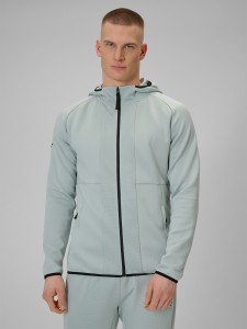 4F Bluza treningowa regular szybkoschnąca męska - miętowa XL