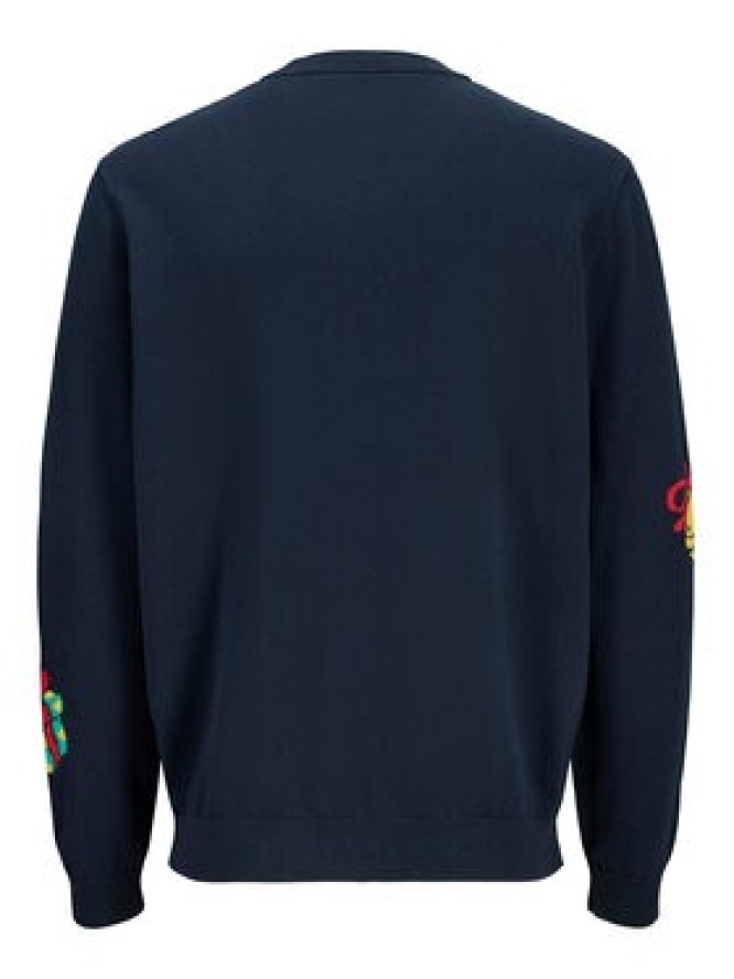 Jack & Jones Sweter Holiday 12287994 Granatowy Relaxed Fit