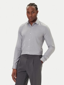 Calvin Klein Koszula LV019EU066 Szary Slim Fit