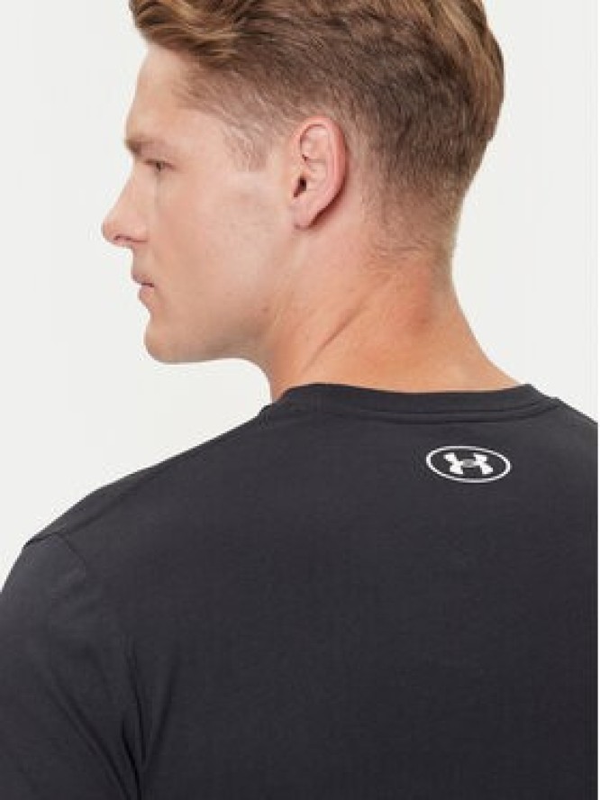 Under Armour T-Shirt Ua Sportstyle Logo Update Ss 1382911-001 Czarny Loose Fit