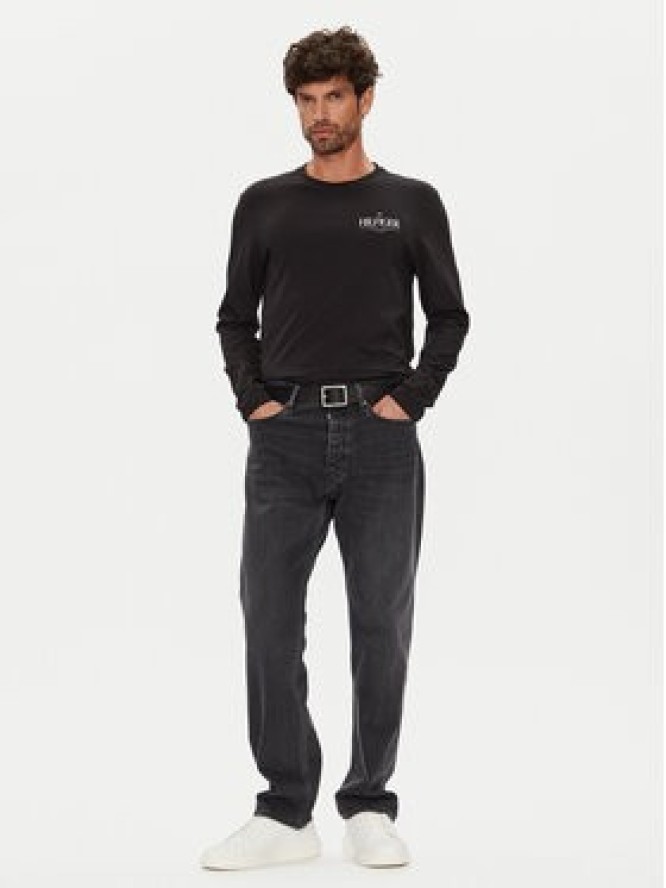 Tommy Hilfiger Longsleeve Stack MW0MW41293 Czarny Regular Fit