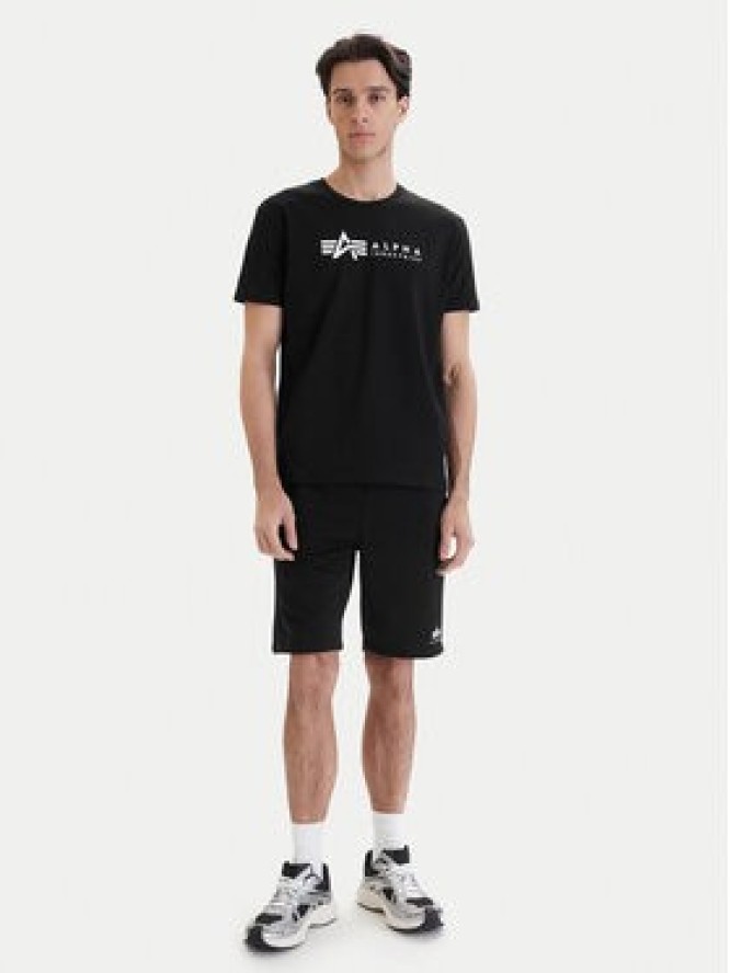 Alpha Industries Szorty sportowe Basic 156367 Czarny Regular Fit
