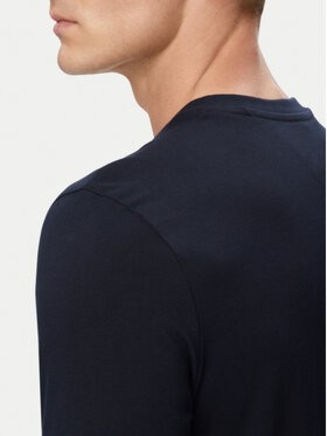 Tommy Hilfiger Longsleeve Script Stack MW0MW43225 Granatowy Regular Fit