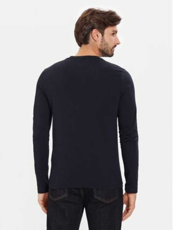 Tommy Hilfiger Longsleeve Logo MW0MW09096 Granatowy Regular Fit