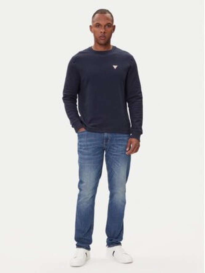 Guess Jeans Longsleeve M4BI77 KCII1 Granatowy Regular Fit