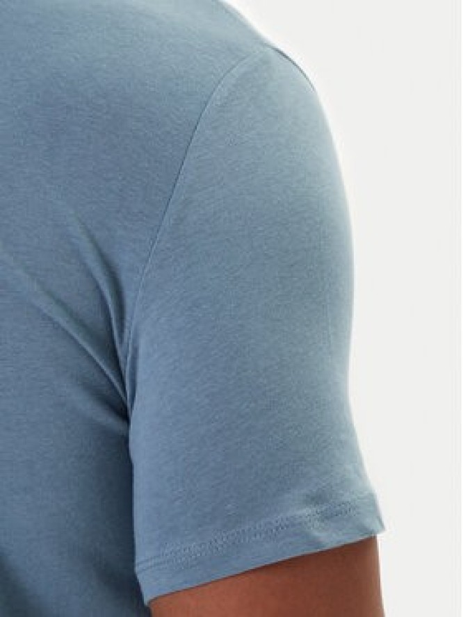 Mustang T-Shirt Austin 1016858 Niebieski Regular Fit