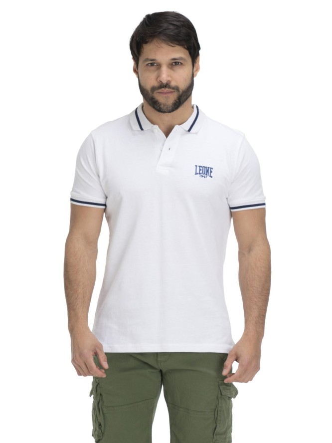 Leone Basic męska koszulka polo z kołnierzykiem